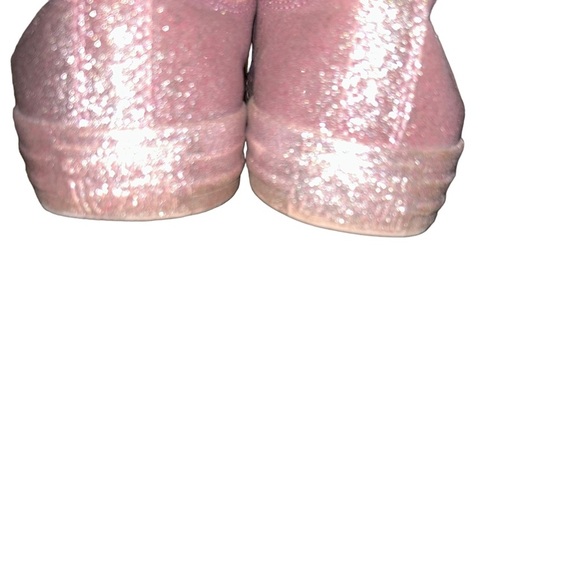 Converse Chuck Taylor All Star Lo pink Glitter sneakers size 9 sparkle - Picture 4 of 8